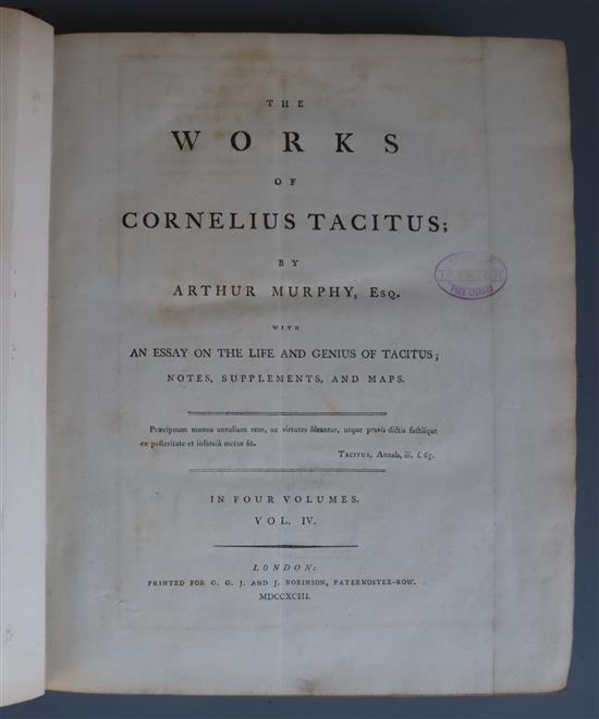 Tacitus, Cornelius, Arthur Murphy (editor) - The Works of Cornelius Tacitus, translated by Arthur Murphy,